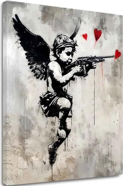 Obraz Love Hunter na plátne | Maľovaná štruktúra