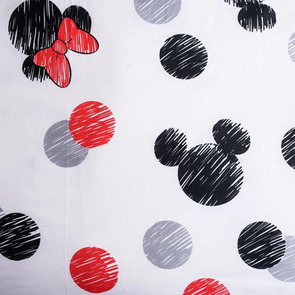 Jerry Fabrics Bavlnené obliečky 140x200 + 70x90 cm - Mickey a Minnie "Love 04"