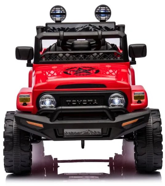 LeanCars Elektrická autíčko Toyota FJ - červené -4x45W - BATÉRIA - 12V7Ah - 2023