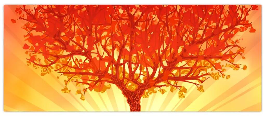Obraz - Strom v žiari slnka (120x50 cm)
