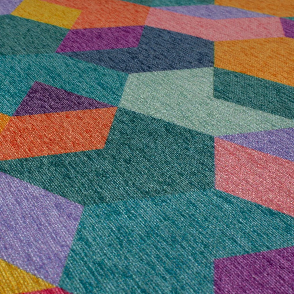Flair Rugs, Kusový koberec Match Axel Geo Multi, 170x240, viacfarebná, chodba / predsieň