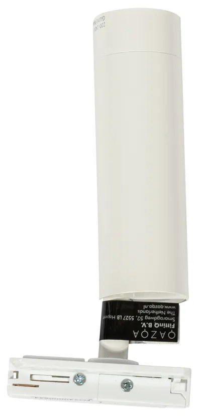 Moderný biely reflektor pre 1-fázový 35 mm koľajnicový systém - Iconic Jeana Luxe