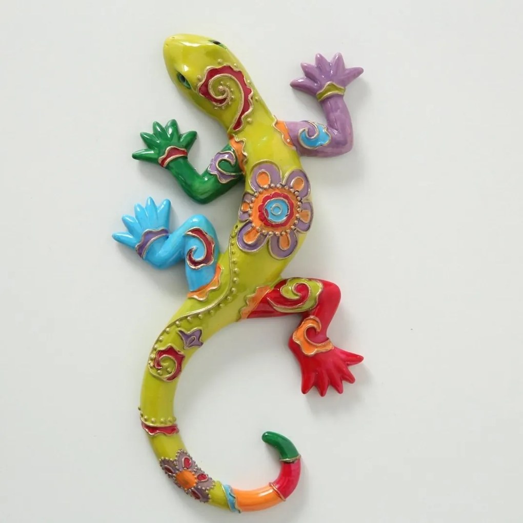 Záhradná figúrka z polyresínu Lizard 1, 24 cm, viacfarebná