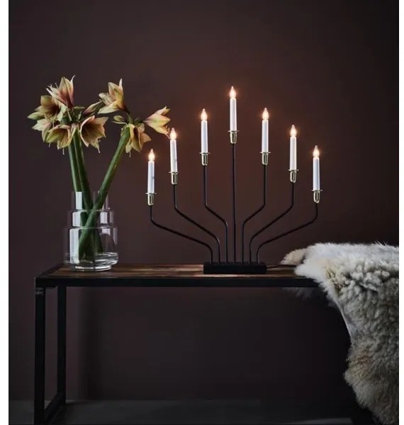 Markslöjd 705758 - Vianočný svietnik BROSA XL 7xE10/3W/230V