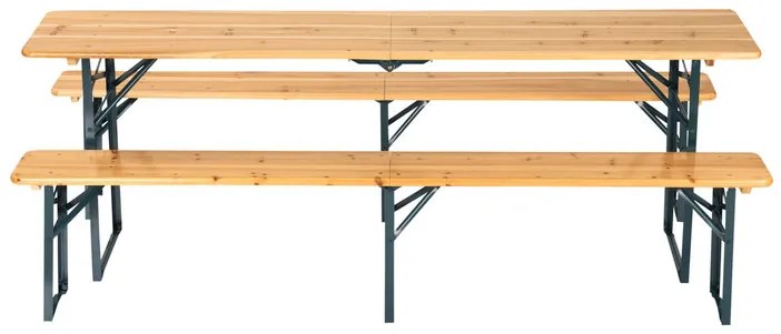 EASYmaxx Súprava jedálenského stolu s lavicou do altánku, 3-dielna (100378904)