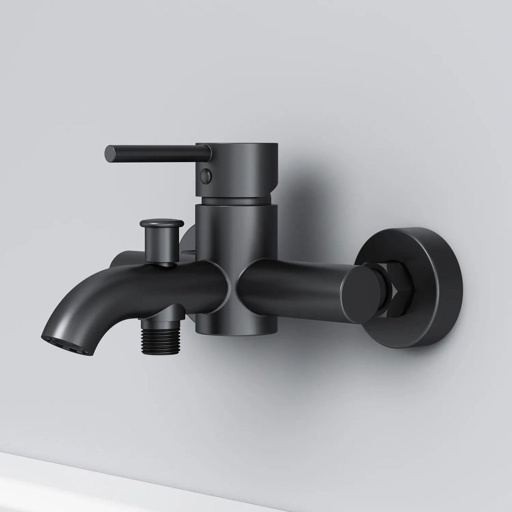 Vaňová a sprchová batéria AM.PM Spike FPA10022 jednopáková, čierna