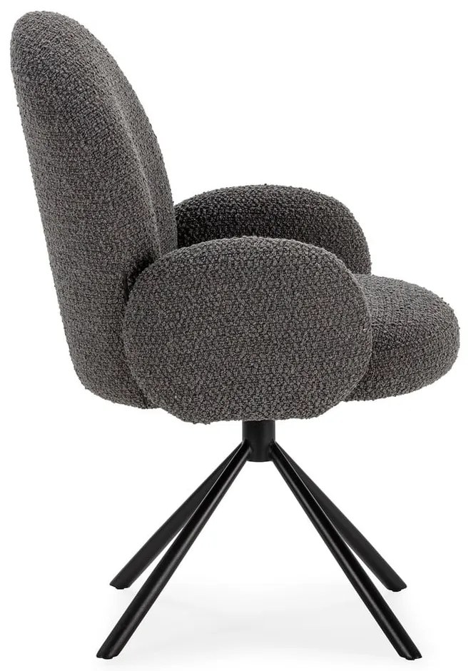 Tmavosivé kreslo Dario – Marckeric