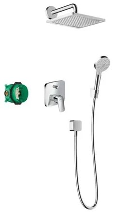 Sprchový systém Hansgrohe Crometta E pod omietku s pákovou batériou chróm 27957000