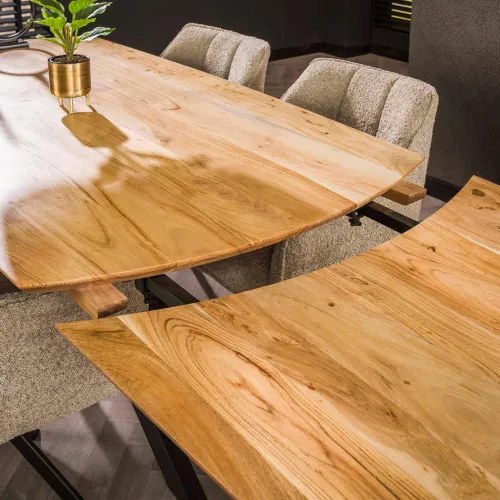 Rozkladací jedálenský stôl 29-69 175/275x90cm Masív Drevo Acacia - Komfort-nábytok