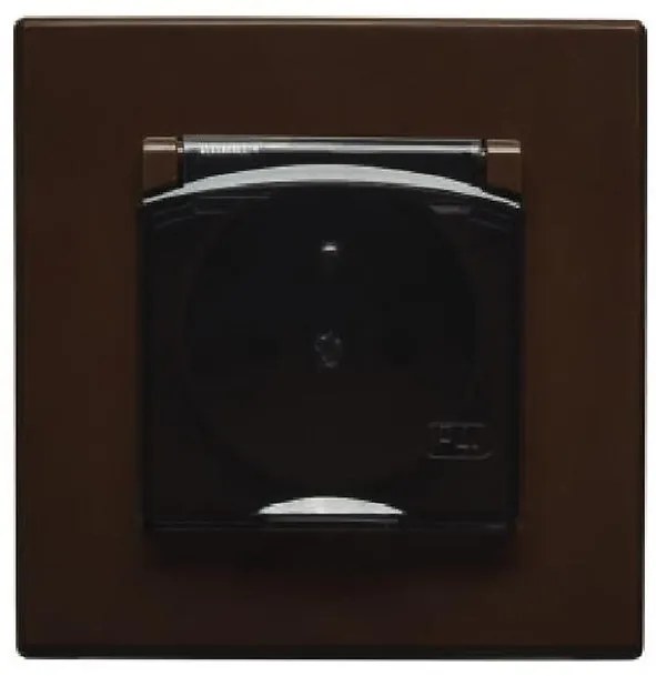 GPH-1LZ Zásuvka odolná voči striekajúcej vode hnedá