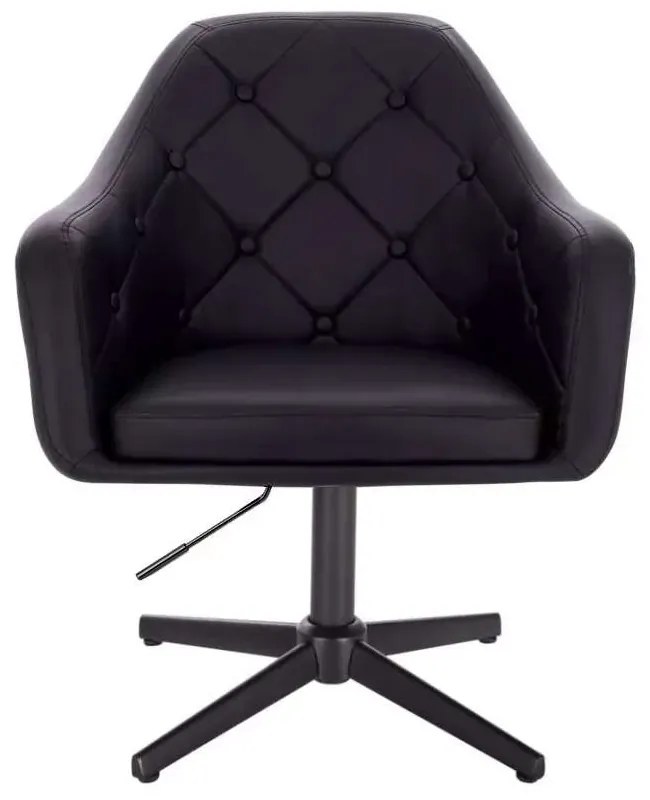 LuxuryForm DESIGN Kreslo ANDORA na čiernom kríži - čierne