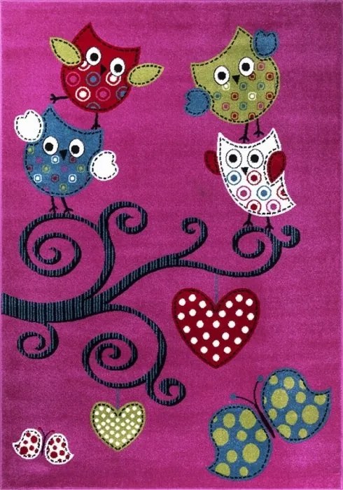 Ayyildiz, Kusový koberec Kids 420 lila, 120x170, fialová, detská izba