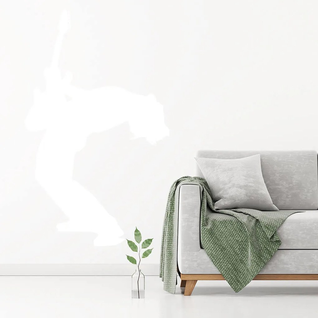 Veselá Stena Samolepka Silueta Rocker Farba: oranžová, Veľkosť: 60 x 36 cm