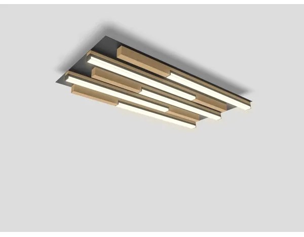 Wofi 9031-506S  - LED Stmievateľné stropné svietidlo PALERMO LED/34W/230V drevo