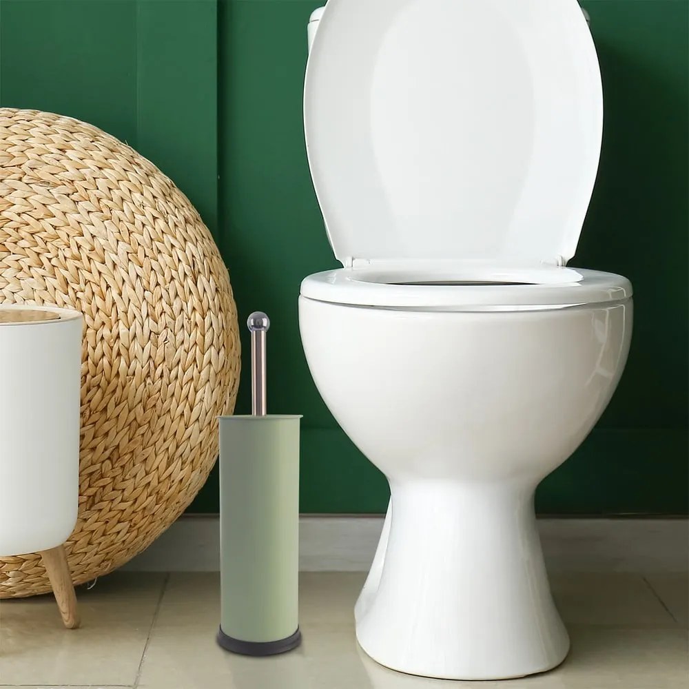 Svetlozelená kovová WC kefa Greenish – Orion