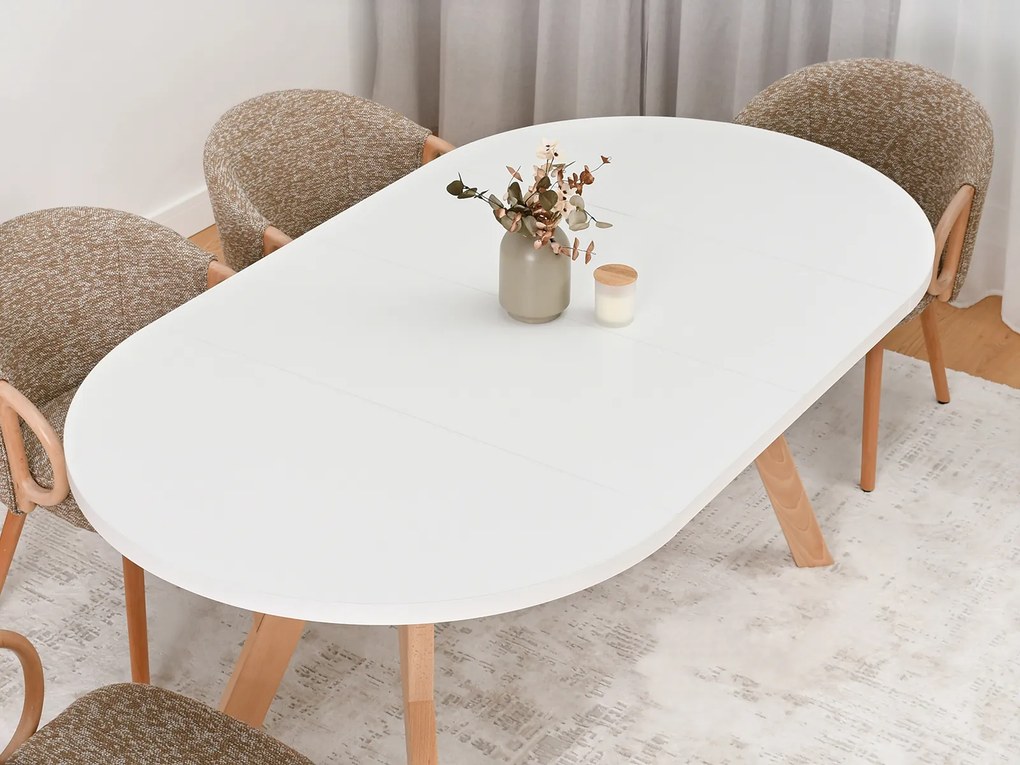 Jedálenský stôl Bulgaria (biela + čierna). Akcia -20%. Vlastná spoľahlivá doprava až k Vám domov. 1137099