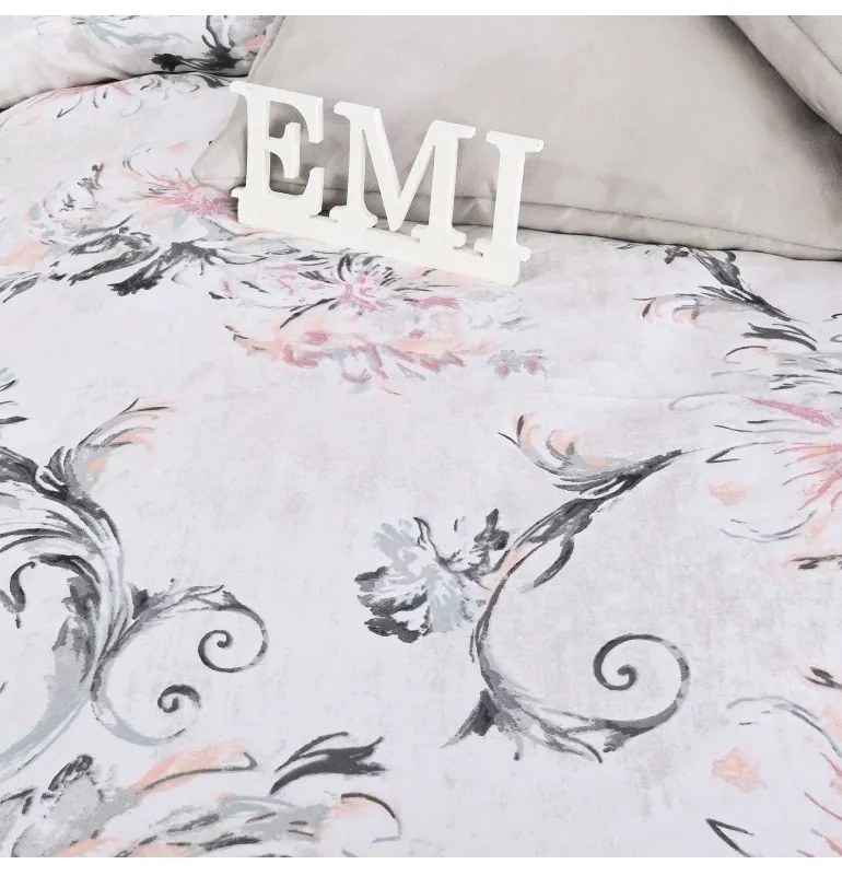 Obliečky MARIET satén 140x200 + 70x90 EMI, Štandardný set jednolôžko obsahuje 1x 140x200 + 1x 70x90