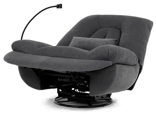 Autronic BONTEC Polohovacie kreslo, elektrické zabudované ovládanie, šedá, látka, TV-7089 GREY2 Farba: Béžová