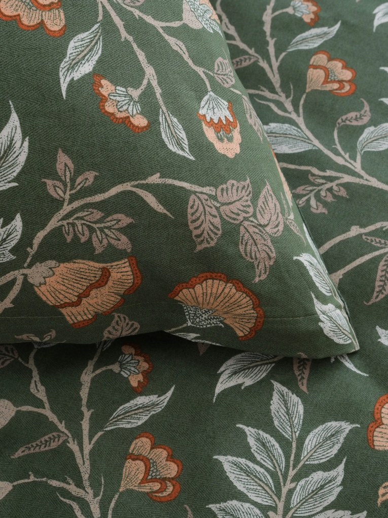 Francúzske bavlnené obliečky Renforcé – Rebeka zelená