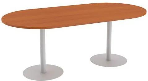 Konferenčný stôl Abonent, 200 x 100 x 75 cm, rovné vyhotovenie, dezén čerešňa Oxford