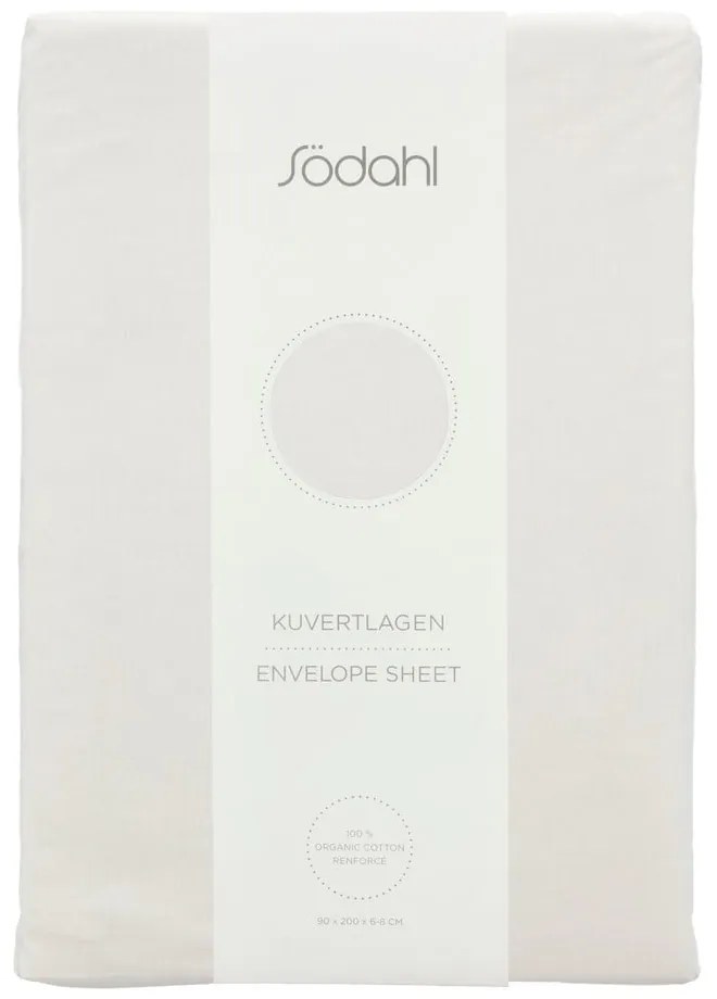 Biela napínacia bavlnená plachta 180x200 cm Calm – Södahl