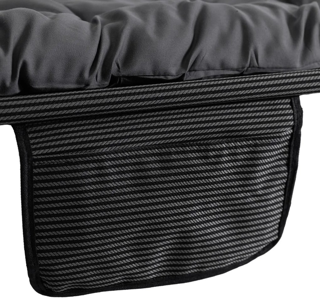 Záhradné lehátko Venden (sivá) . Akcia -22%. Vlastná spoľahlivá doprava až k Vám domov. 1119322