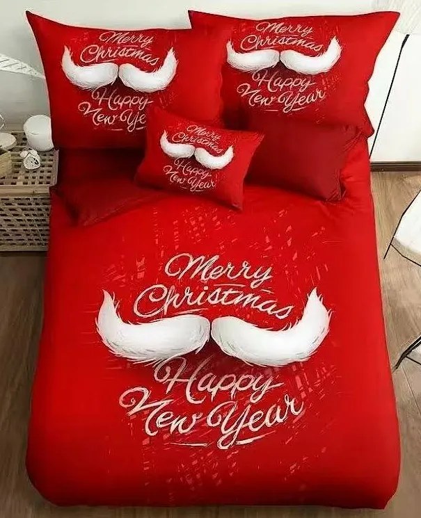 Obliečky Vianoce V9 Bavlna 3-dielna súprava