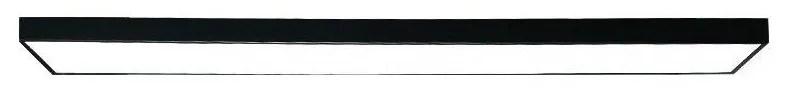 LED Stropné svietidlo LED/32W/230V 4000K 120x13 cm čierna