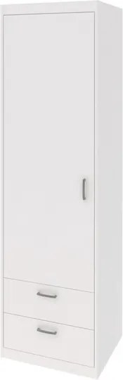 Úzka skriňa so zásuvkami Mega 14, biela