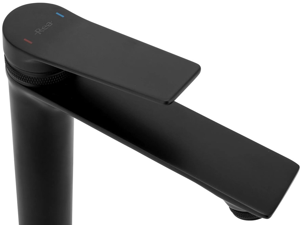 Rea Viral, umývadlová batéria h-180, čierna matná, REA-B2028