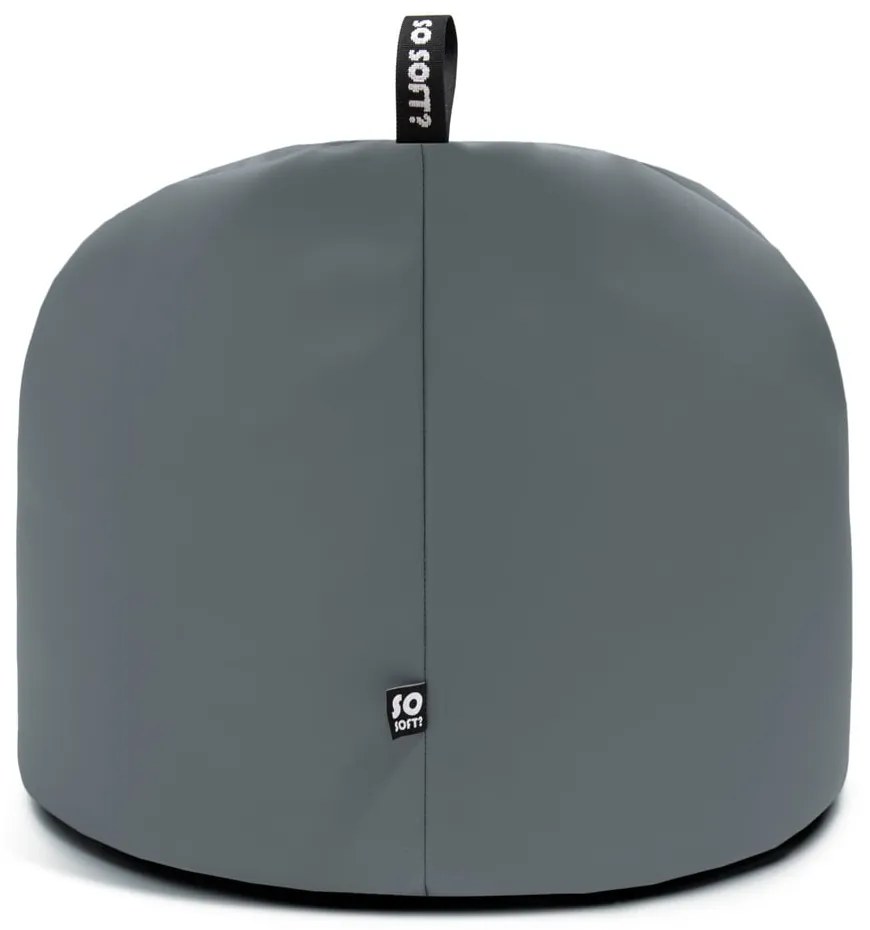 Oranžový sedací vak z imitácie kože Round XL – So Soft?