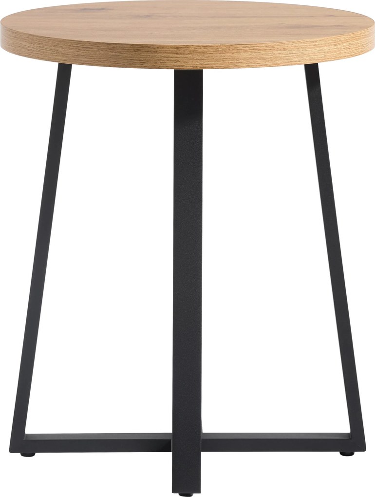 XXXLutz PRÍRUČNÝ STOLÍK, čierna, dub artisan Xora - Stolíky do obývačky - 002798025401