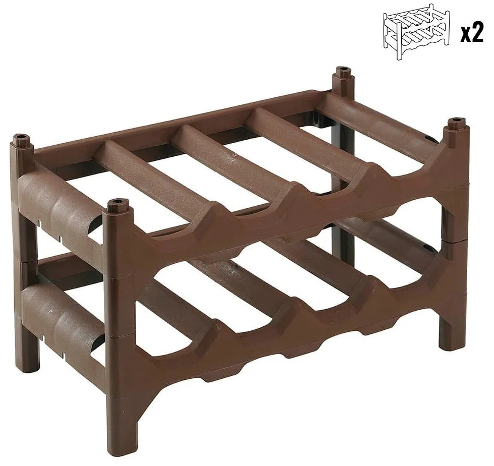 Stojan na víno 24x41x24cm - 2 kusy