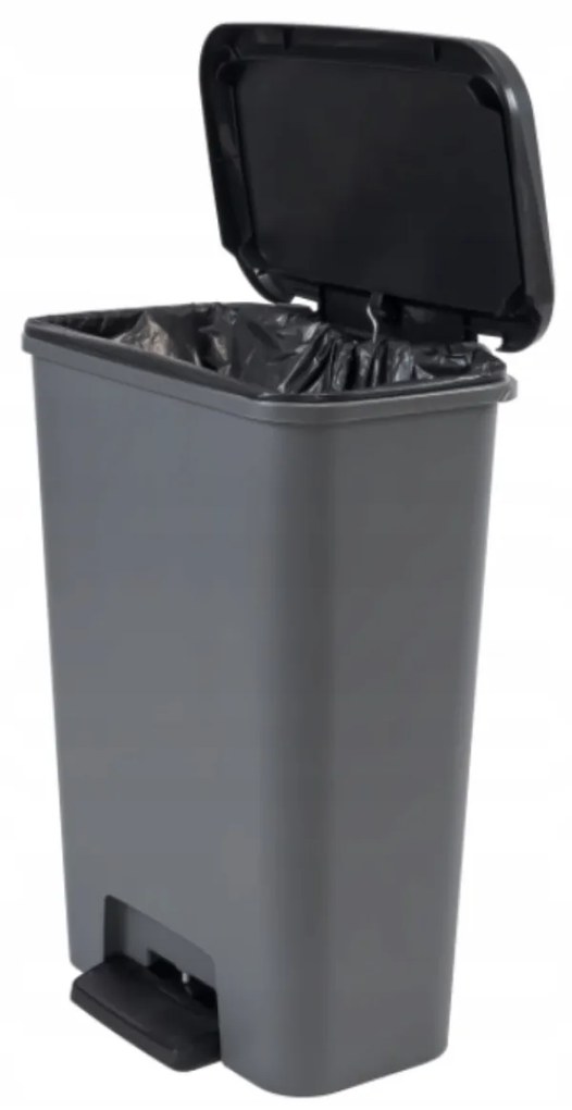 Curver Odpadkový kôš COMPATTA 50L, sivý