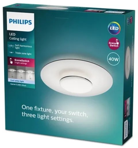Philips- LED Stmievateľné stropné svietidlo GARNET SCENE SWITCH LED/40W/230V 4000K