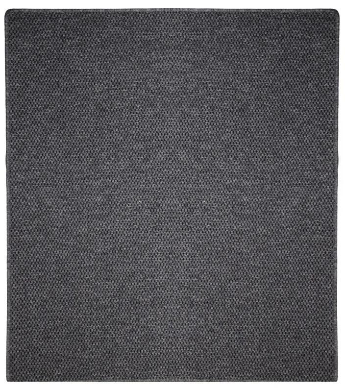 Vopi koberce Kusový koberec Nature antracit štvorec - 180x180 cm
