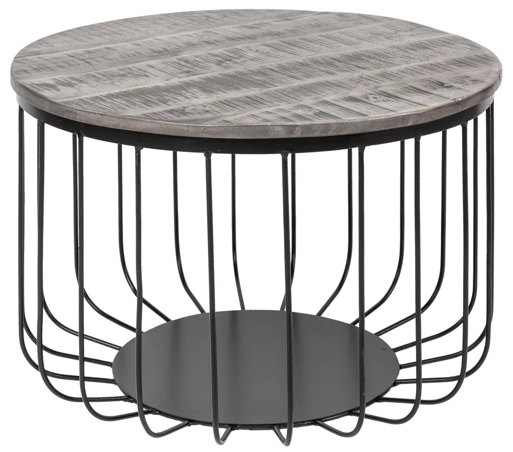 Konferenčný stolík Factory Loft 56cm sivý Mango