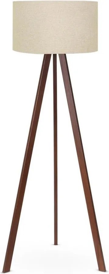 Stojacia lampa AYD 1xE27/60W/230V béžová/hnedá