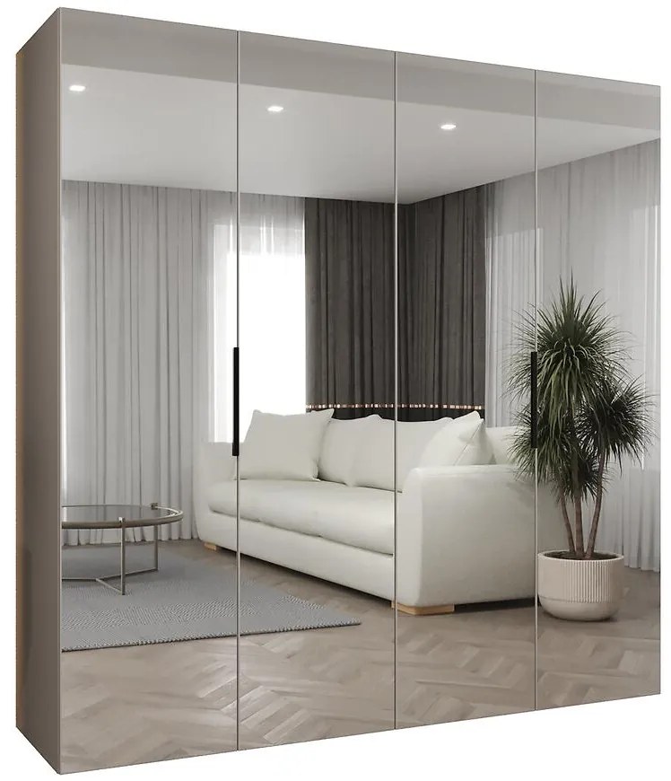 Skriňa Marbella III 200 kašmír/čierna