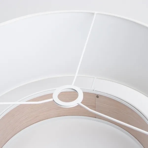 Univerzálne tienidlo KERIA, priemer 50 cm, biela/hnedá