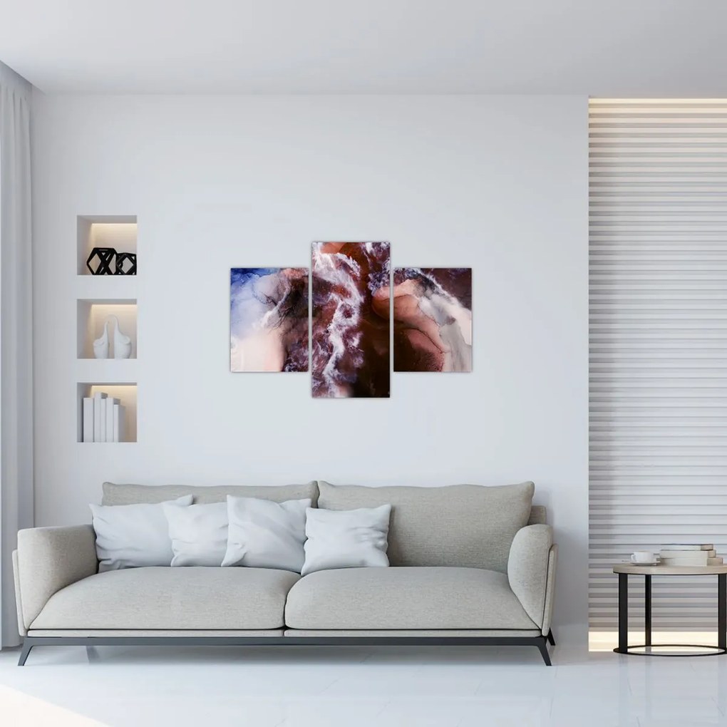 Obraz - Fialový mramor N⁰3 (90x60 cm)