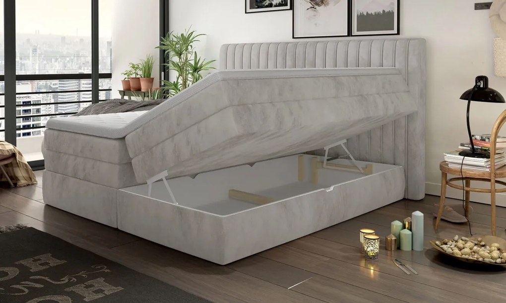 Boxspring posteľ MEDINA