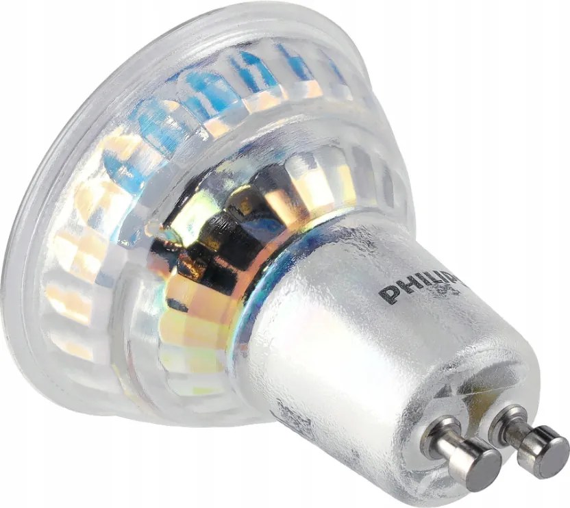 SADA 10x GU10 LED žiarovka PHILIPS 4,9W 550lm - studená biela