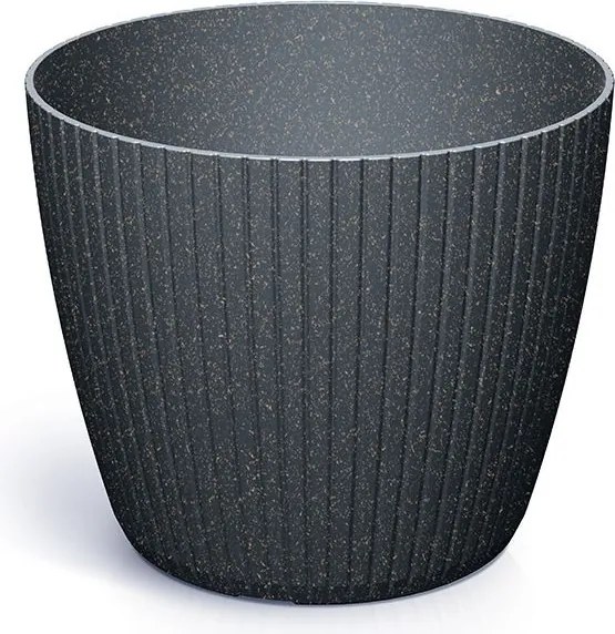 Kvetináč LAMIE ECOWOOD antracitový