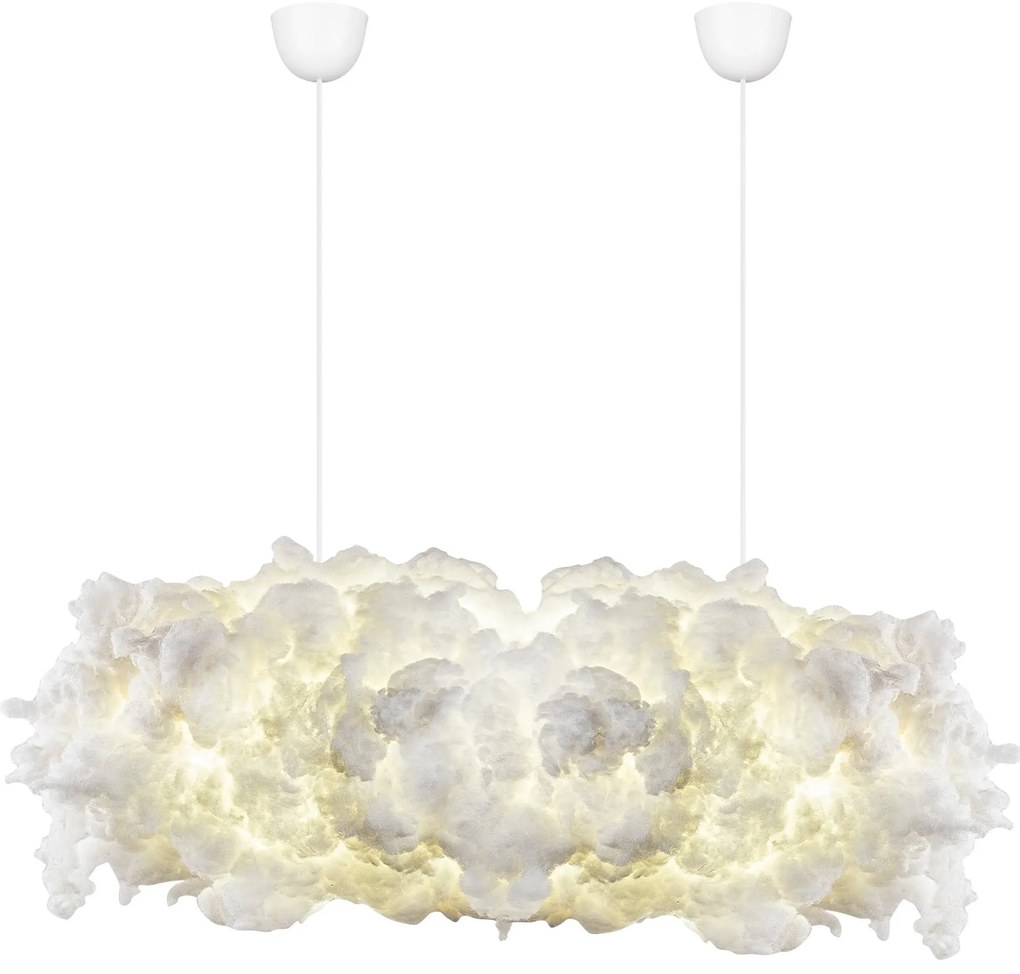 Závesný luster Serenity 90 cm biely