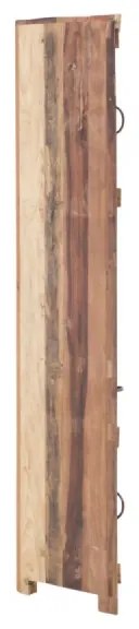 furniture-nabytek.cz - Masívny rohový vysoký šatník Sumana z recyklovaného dreva, lakovaný, hnedý – 65×30×185 cm
