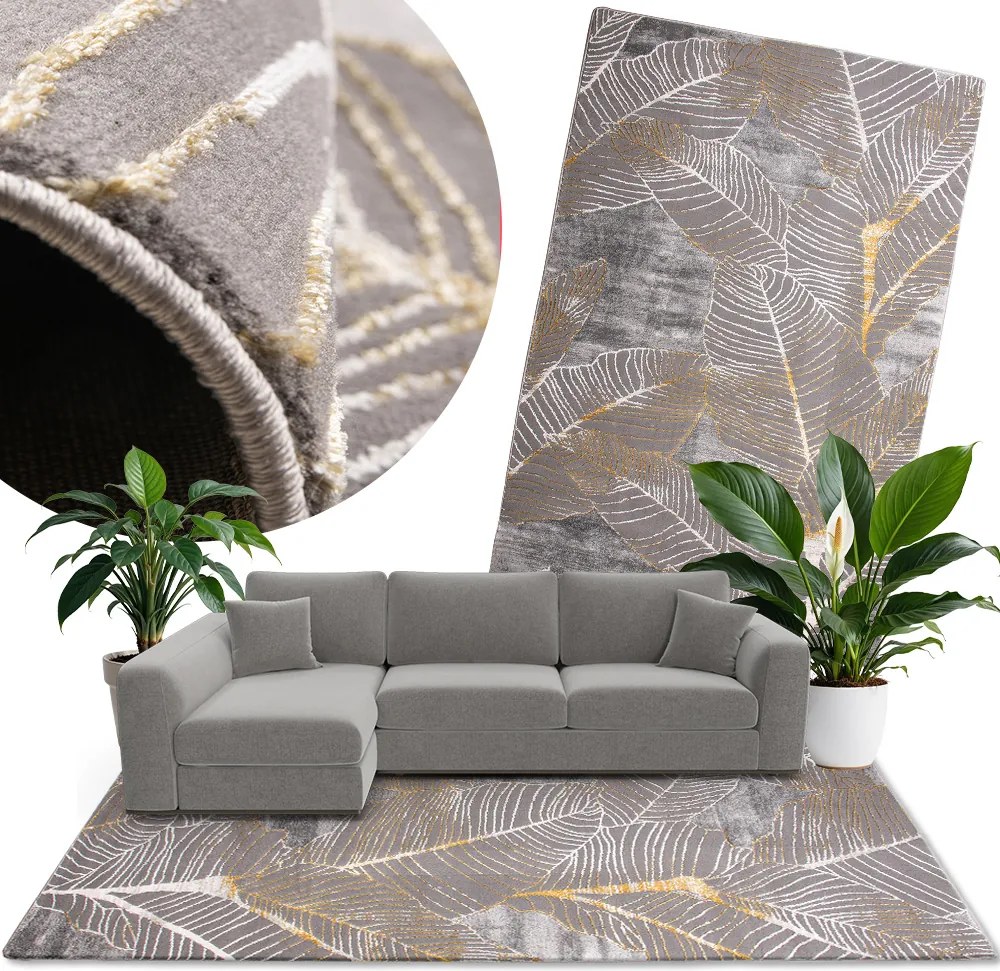 Koberec Diamond K4424G GOLD/GOLD Nicole rozmery koberec: 120x170 cm