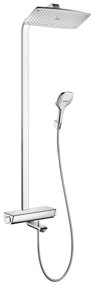 Hansgrohe Raindance Select E, Showerpipe 360 1jet s vaňovým termostatom, biela/chrómová, HAN-27113400