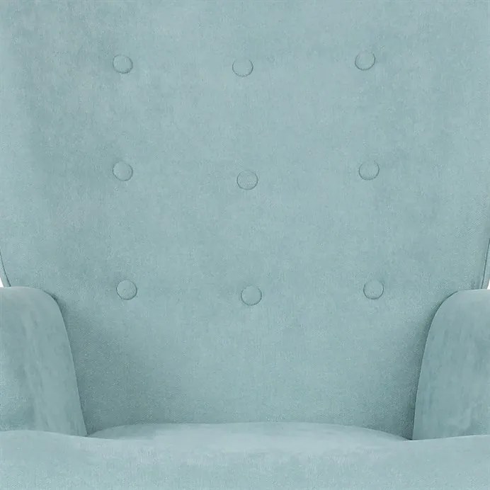 Autronic BONTEC Kreslo ušiak, modrá látka, AK-302 BLUE2 Farba: Modrá