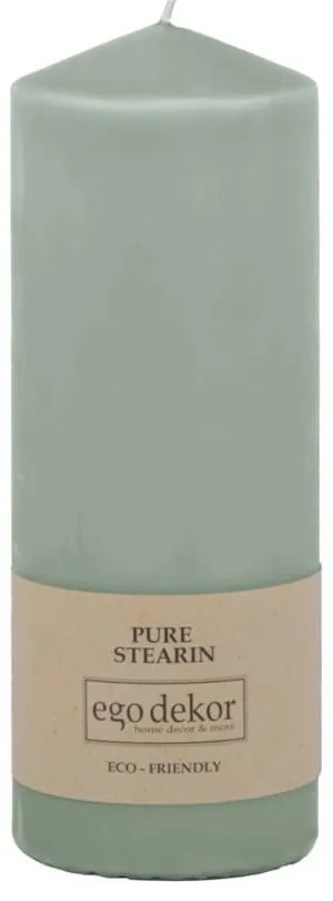 Tyrkysovomodrá sviečka Eco candles by Ego dekor Top, doba horenia 50 h